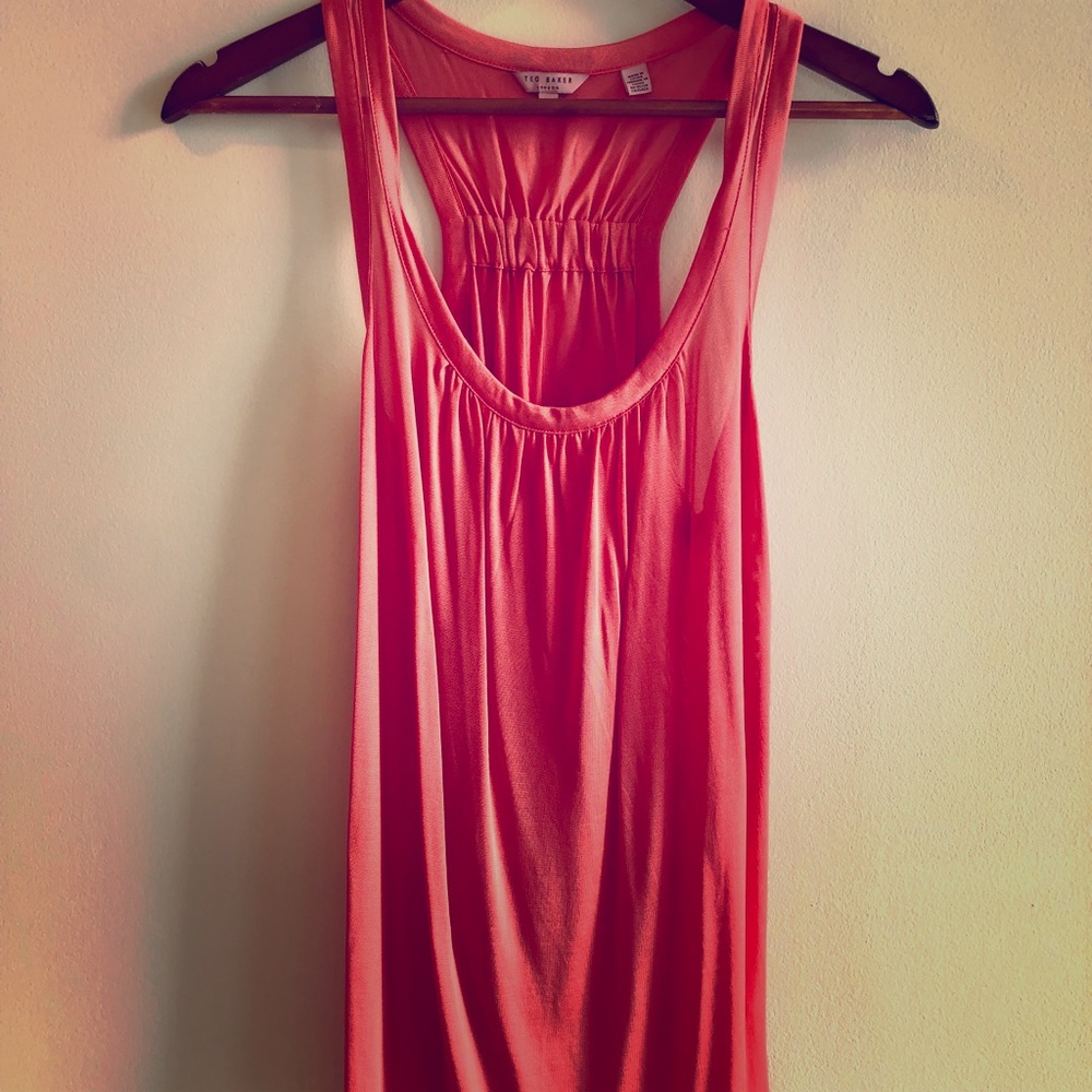 Ted Baker one of a kind flattering material tank.